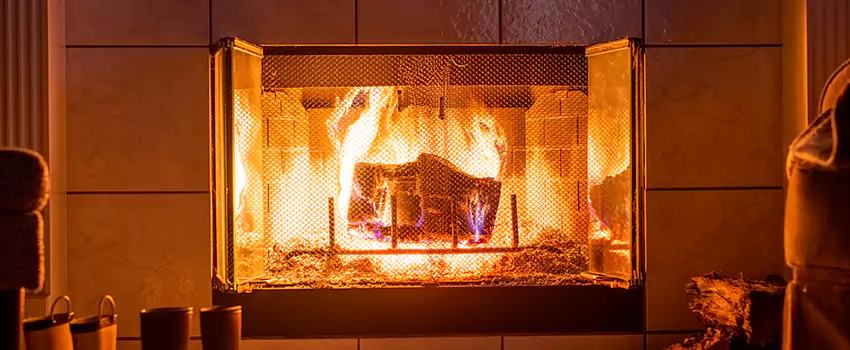 Mendota Hearth Landscape Fireplace Installation in Chicago Heights, Illinois